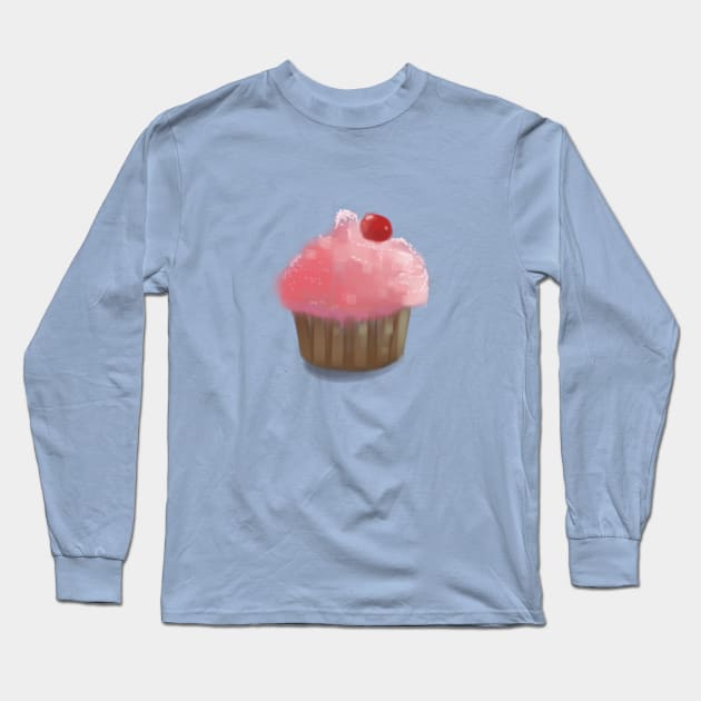 Cupcake Long Sleeve T-Shirt by ARTQUEUE 